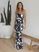 Maxi Jurk met Strapless Geometrisch Design - Maxi Dresses - Jurkjes.co