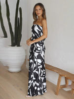 Maxi Jurk met Strapless Geometrisch Design - Maxi Dresses - Jurkjes.co
