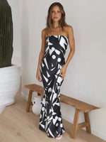 Maxi Jurk met Strapless Geometrisch Design - Maxi Dresses - Jurkjes.co