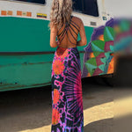 Maxi Jurk met Tie-Dye Print - Women Summer Dress - Jurkjes.co