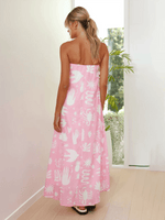 Maxi Jurk met Tropische Print en Strapless Design - Maxi Dresses - Jurkjes.co