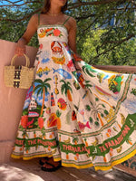 Maxi Jurk met Tropische Print - Group10 - Jurkjes.co