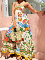 Maxi Jurk met Tropische Print - Group10 - Jurkjes.co