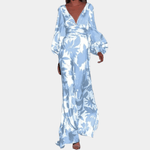 Maxi Jurk met Tropische Print - Women Summer Dress - Jurkjes.co