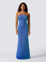 Maxi Jurk met Tube-Top en Gestreept Patroon - Maxi Dresses - Jurkjes.co