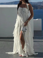 Maxi Jurk met Tube Top en Open Rug - Maxi Dresses - Jurkjes.co