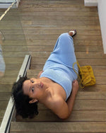 Maxi Jurk met Tube Top en Strepen - Group5 - Jurkjes.co