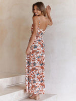 Maxi Jurk met Uitsnijding en Bloemenprint - Maxi Dresses - Jurkjes.co