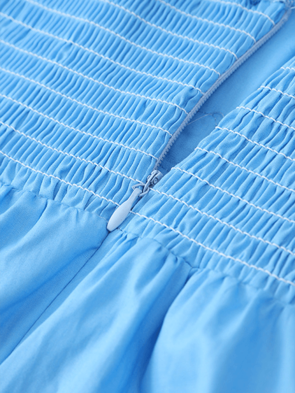 Maxi Jurk met V-hals en Bloemenaccent - Group14 - Jurkjes.co