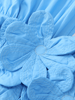 Maxi Jurk met V-hals en Bloemenaccent - Group14 - Jurkjes.co