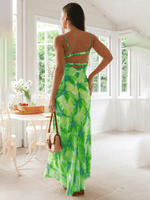 Maxi Jurk met V-hals en Bloemenprint - Group1 - Jurkjes.co