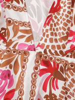 Maxi Jurk met V-hals en Bloemenprint - Group5 - Jurkjes.co