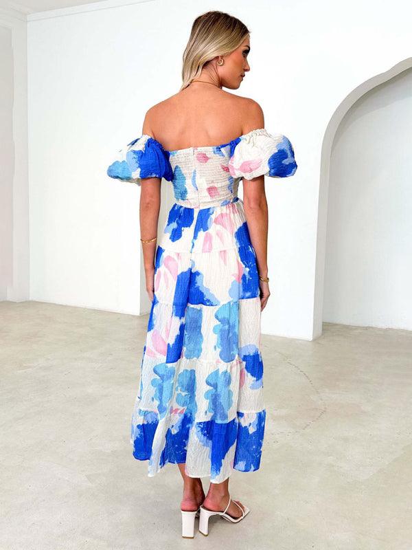 Maxi Jurk met V-hals en Bloemenprint - Maxi Dresses - Jurkjes.co