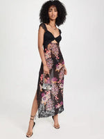 Maxi Jurk met V-hals en Bloemenprint - Maxi Dresses - Jurkjes.co