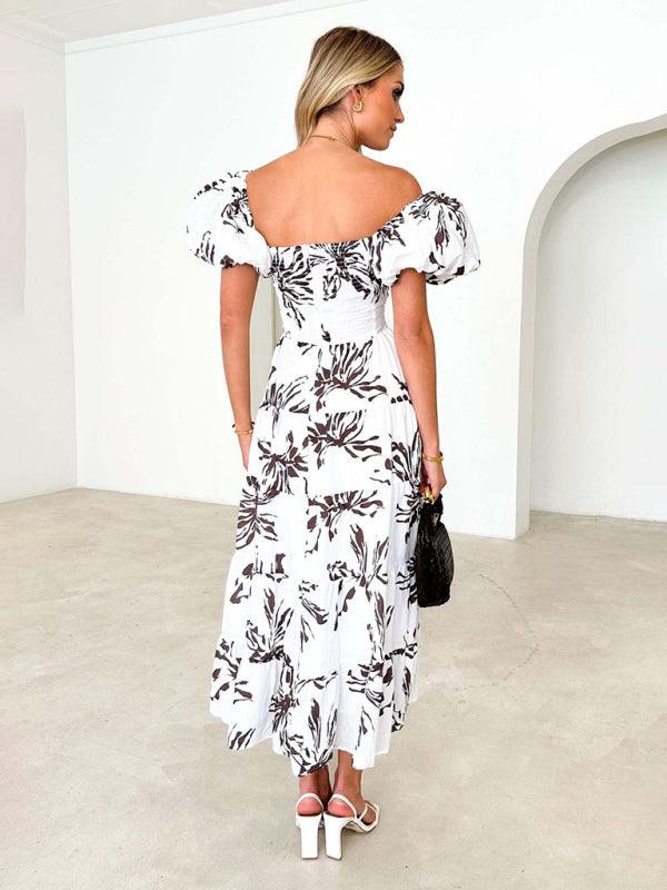 Maxi Jurk met V-hals en Bloemenprint - Maxi Dresses - Jurkjes.co