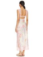 Maxi Jurk met V-hals en Bloemenprint - Maxi Dresses - Jurkjes.co