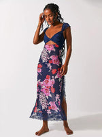 Maxi Jurk met V-hals en Bloemenprint - Maxi Dresses - Jurkjes.co
