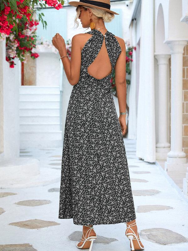Maxi Jurk met V-hals en Bloemenprint - Maxi Dresses - Jurkjes.co