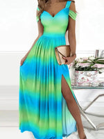 Maxi Jurk met V-hals en Bloemenprint - Maxi Dresses - Jurkjes.co