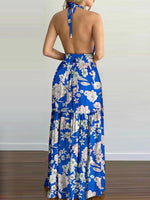 Maxi Jurk met V-hals en Bloemenprint - Maxi Dresses - Jurkjes.co