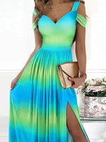 Maxi Jurk met V-hals en Bloemenprint - Maxi Dresses - Jurkjes.co