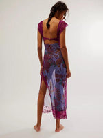 Maxi Jurk met V-hals en Bloemenprint - Maxi Dresses - Jurkjes.co