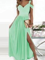 Maxi Jurk met V-hals en Bloemenprint - Maxi Dresses - Jurkjes.co