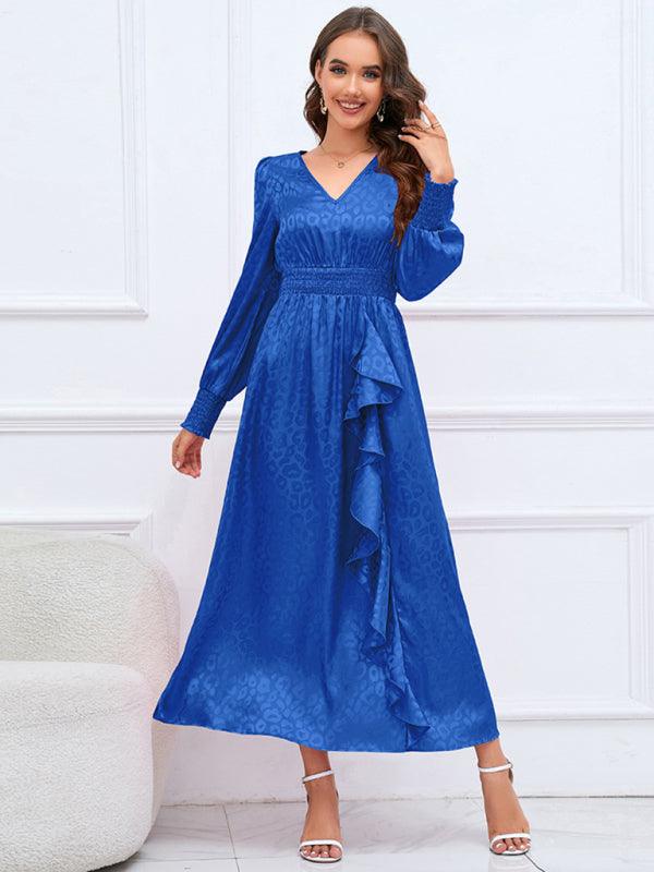 Maxi Jurk met V-hals en Dierenprint - Maxi Dresses - Jurkjes.co