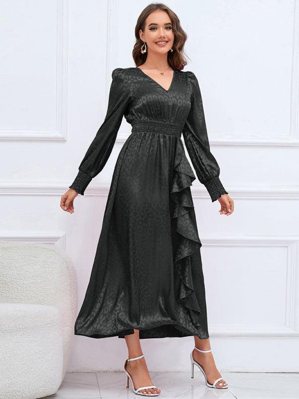 Maxi Jurk met V-hals en Dierenprint - Maxi Dresses - Jurkjes.co