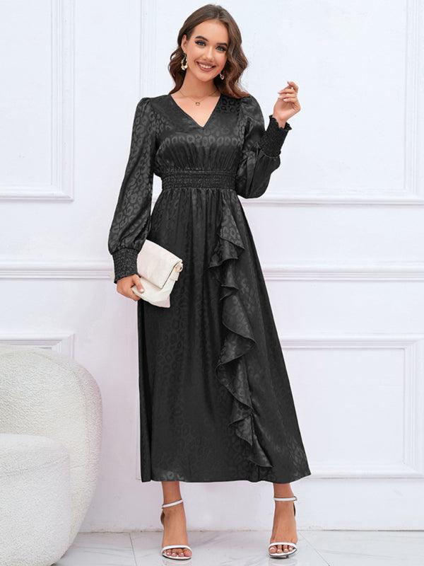 Maxi Jurk met V-hals en Dierenprint - Maxi Dresses - Jurkjes.co