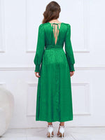 Maxi Jurk met V-hals en Dierenprint - Maxi Dresses - Jurkjes.co