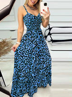 Maxi Jurk met V-hals en Dierenprint - Maxi Dresses - Jurkjes.co
