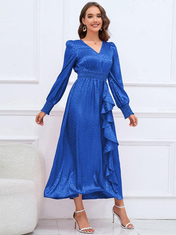 Maxi Jurk met V-hals en Dierenprint - Maxi Dresses - Jurkjes.co