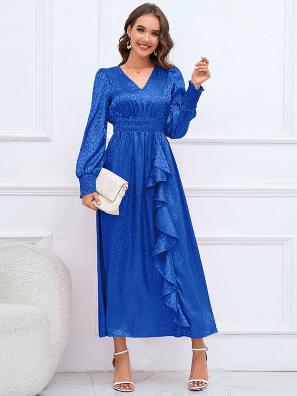 Maxi Jurk met V-hals en Dierenprint - Maxi Dresses - Jurkjes.co
