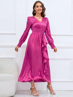 Maxi Jurk met V-hals en Dierenprint - Maxi Dresses - Jurkjes.co