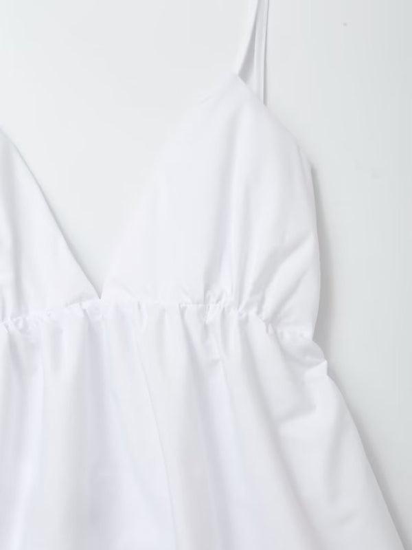 Maxi Jurk met V-hals en Dunne Bandjes - Maxi Dresses - Jurkjes.co