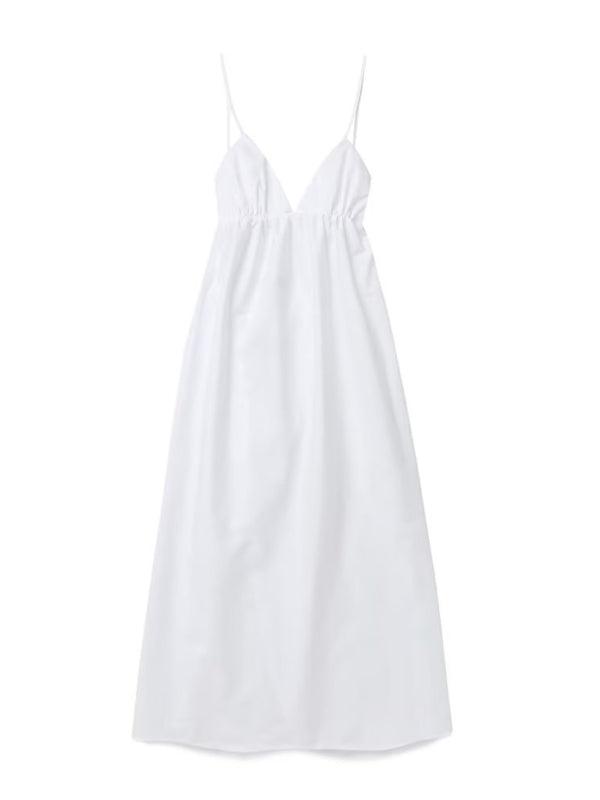 Maxi Jurk met V-hals en Dunne Bandjes - Maxi Dresses - Jurkjes.co