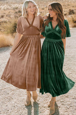 Maxi Jurk met V-hals en Empire Taille - Maxi Dresses - Jurkjes.co