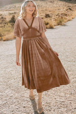 Maxi Jurk met V-hals en Empire Taille - Maxi Dresses - Jurkjes.co
