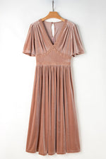 Maxi Jurk met V-hals en Empire Taille - Maxi Dresses - Jurkjes.co