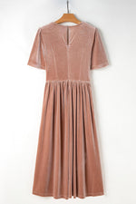 Maxi Jurk met V-hals en Empire Taille - Maxi Dresses - Jurkjes.co