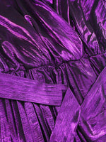 Maxi Jurk met V-hals en Glanzende Afwerking - Maxi Dresses - Jurkjes.co