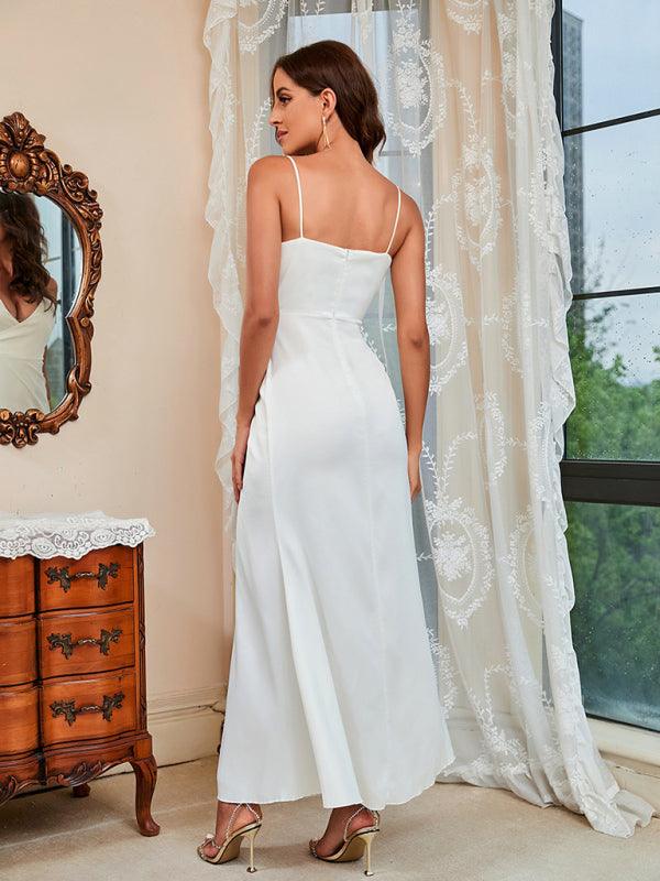 Maxi Jurk met V-hals en Hoge Split - Group4 - Jurkjes.co