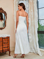 Maxi Jurk met V-hals en Hoge Split - Group4 - Jurkjes.co