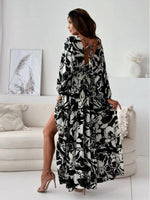 Maxi Jurk met V-hals en Kleurrijk Design - Maxi Dresses - Jurkjes.co