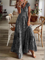 Maxi Jurk met V-hals en Paisley Print - Maxi Dresses - Jurkjes.co