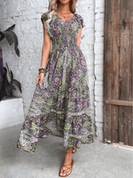 Maxi Jurk met V-hals en Paisley Print - Maxi Dresses - Jurkjes.co