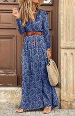 Maxi Jurk met V-hals en Paisley Print - Maxi Dresses - Jurkjes.co