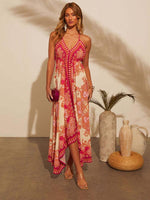 Maxi Jurk met V-hals en Paisley Print - Midi Dresses - Jurkjes.co