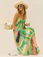 Maxi Jurk met V-hals en Paisley Print - Midi Dresses - Jurkjes.co